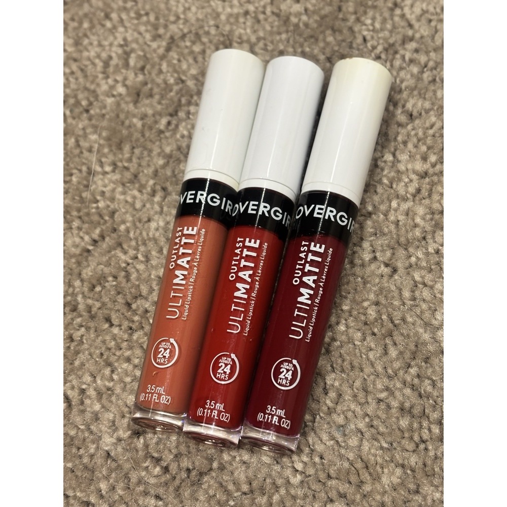Vintage Lot Of 3 CoverGirl Outlast UltiMatte Liquid Lipstick Sealed Discontinued